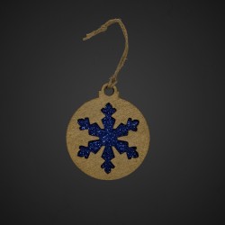 Stern Deko Gold Blauen Glimmer