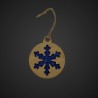 Stern Deko Gold Blauen Glimmer