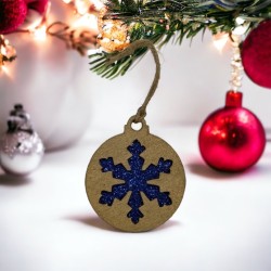Stern Deko Gold Blauen Glimmer
