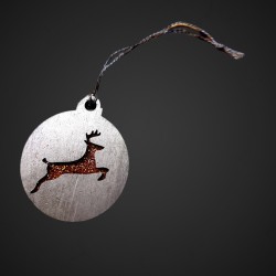 Hirsch Deko Gold Kupfer Glimmer
